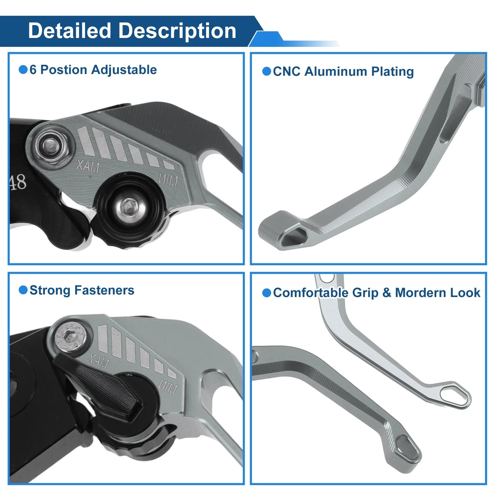 Short Brake Clutch Levers for Suzuki GSX-8S (2023–2025) - Solid Titanium, 1 Pair