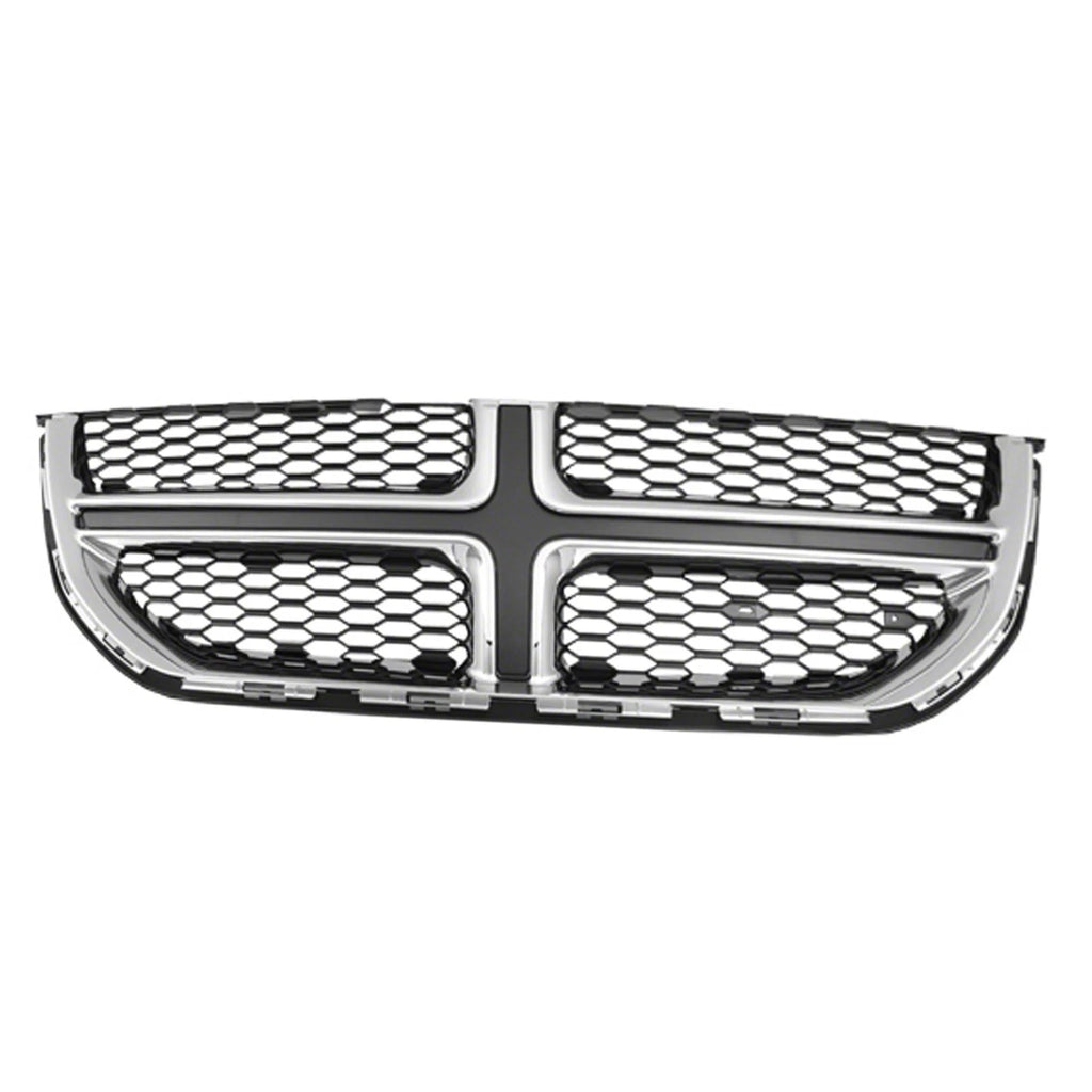 Front Grille Replacement Black Chrome ABS Plastic for Dodge Caravan (2011–2020)