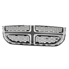 Front Grille Replacement Black Chrome ABS Plastic for Dodge Caravan (2011–2020)