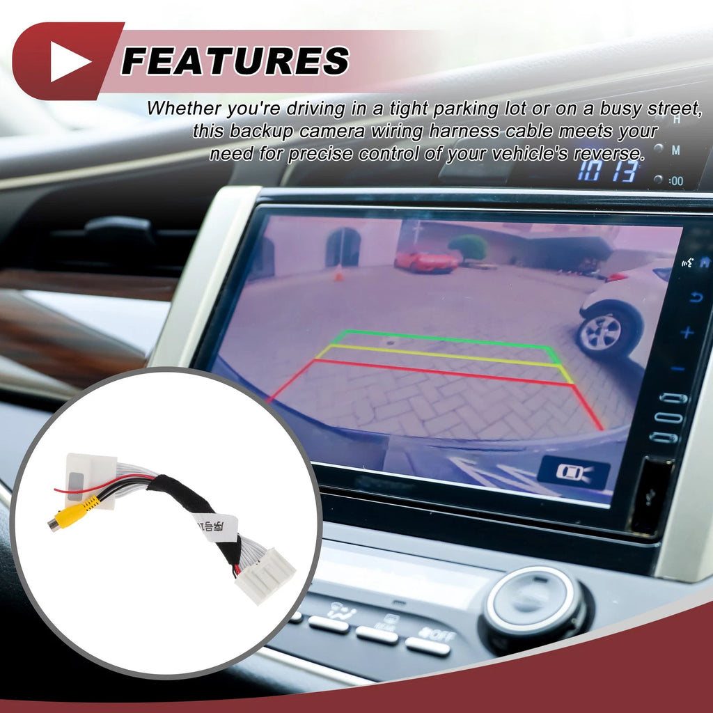 Rear View Camera Adapter Wire Harness Cable for Mazda CX-5 (2015) RCA 24 Pin
