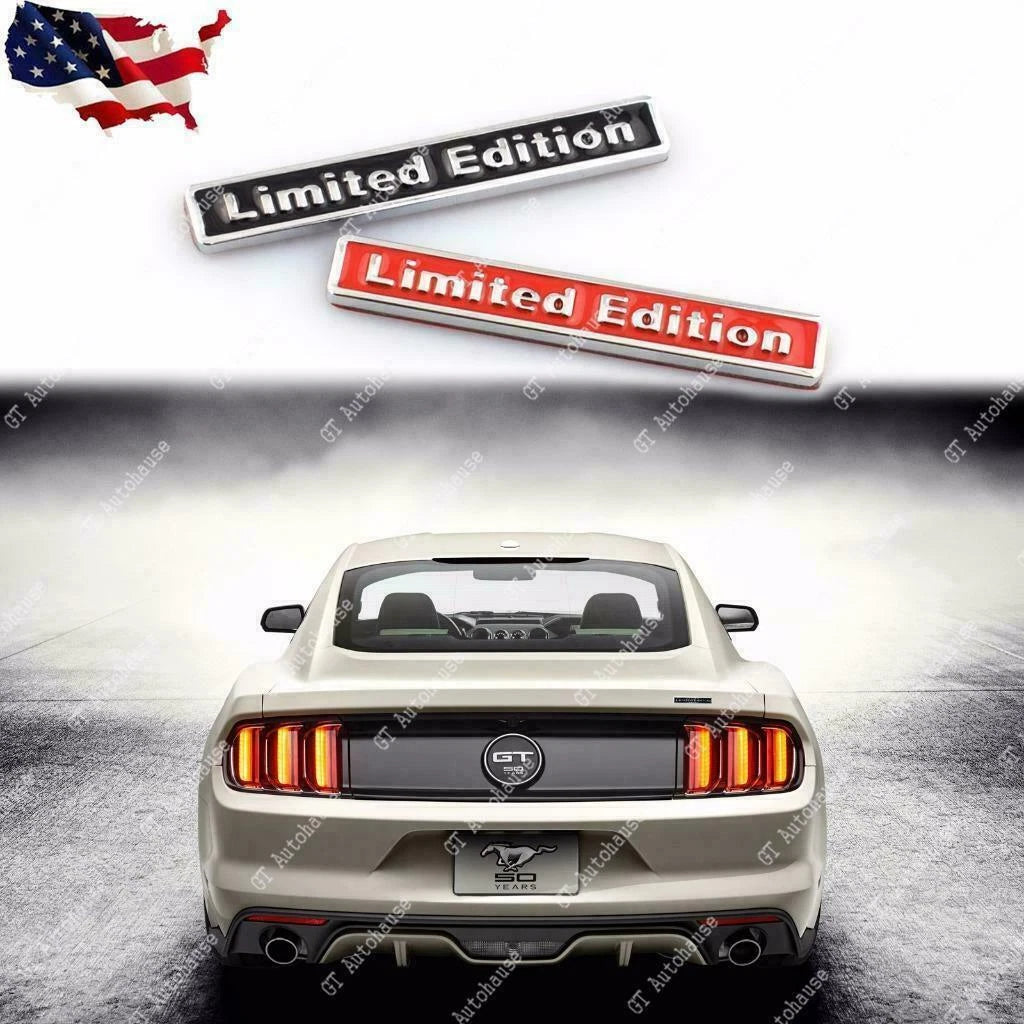 Metal Limited Edition Emblem Sticker for Car Trunk Fender Bumper (—)