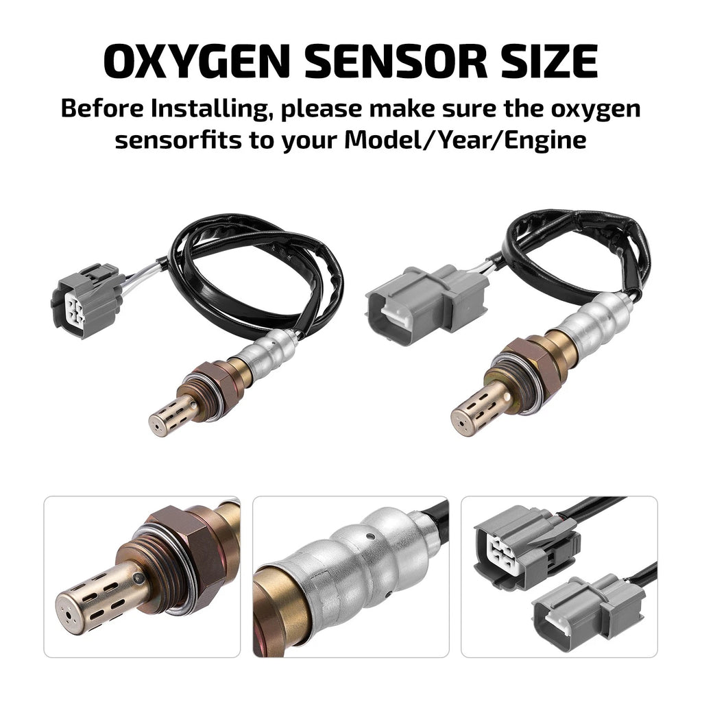 2X Oxygen O2 Sensor for Honda Prelude 2.2L 2.3L (1996) Upstream & Downstream