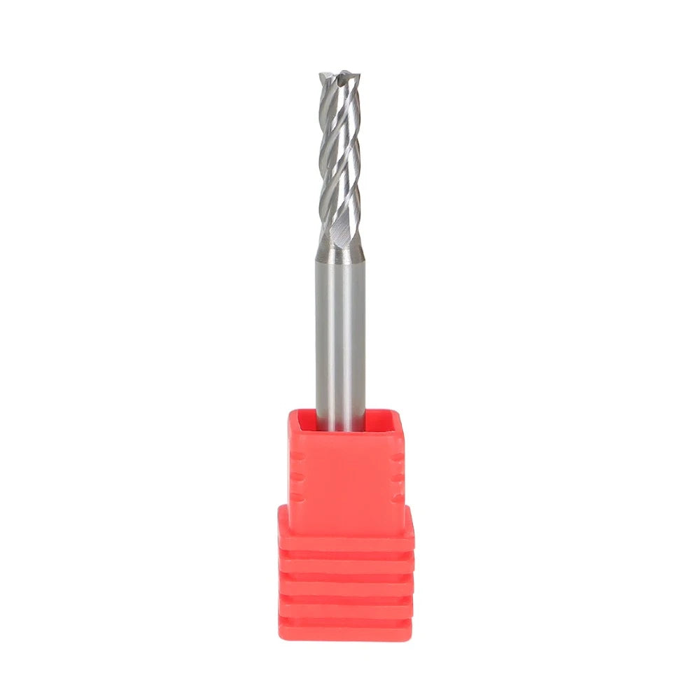 Set of 5 Carbide End Mills for Precision Machining (2" Overall Length)
