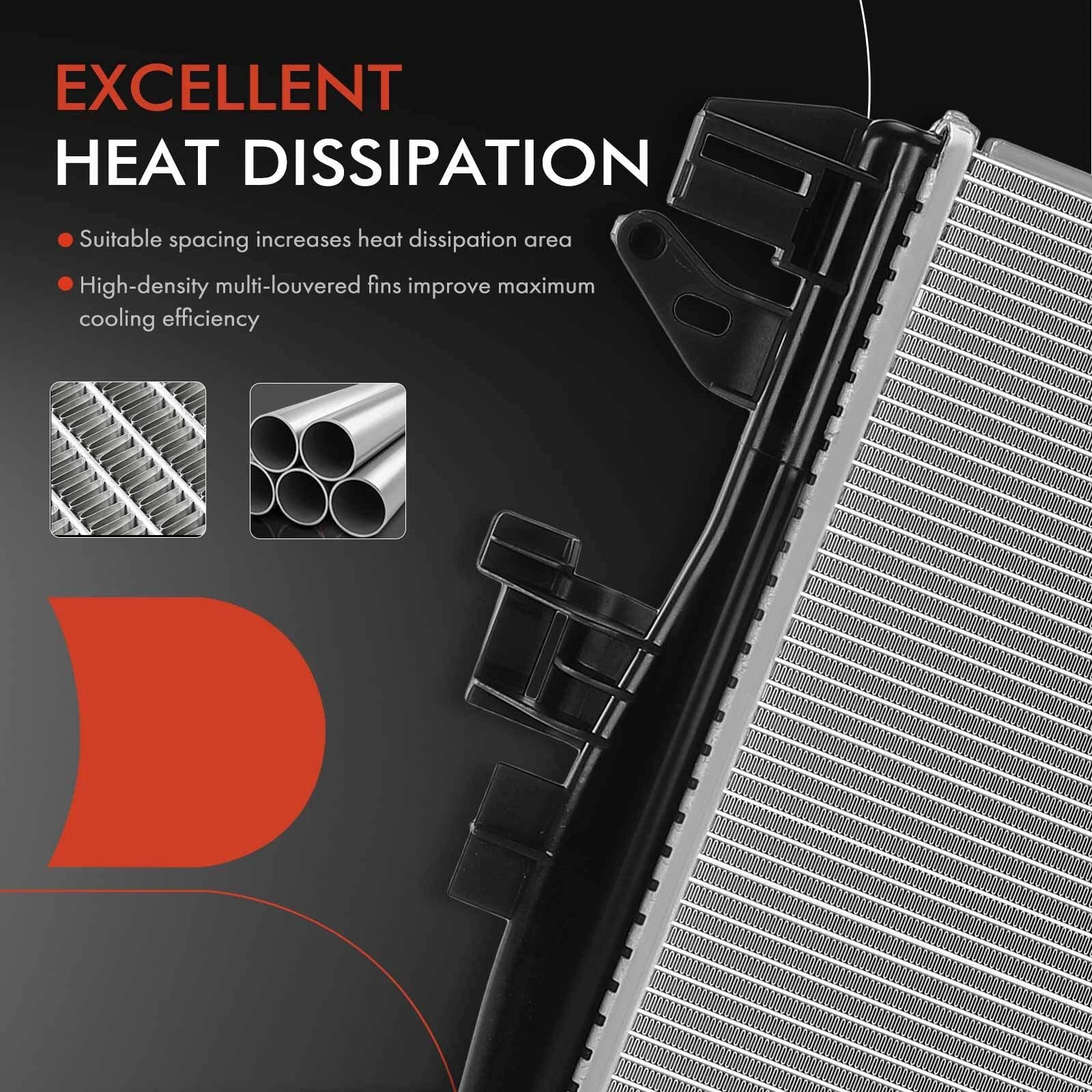 Radiator for Jeep Compass, Dodge Hornet (2023–2024) Turbocharged