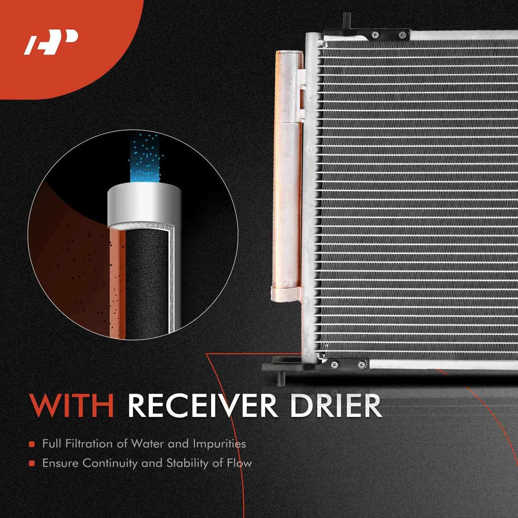 A/C Condenser and Cooling Fan Assembly Kit for Honda CR-V (2002–2006)