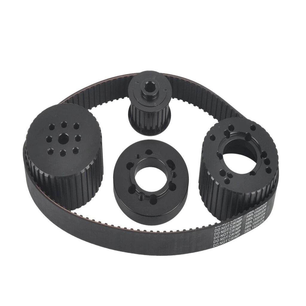 Billet Aluminum Gilmer Belt Drive Pulley Kit for Mopar 318 360