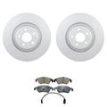 Set of 4 Bosch QuietCast Front Rotors & Akebono EURO Ceramic Pads for Q5 S4 (2018–2023)