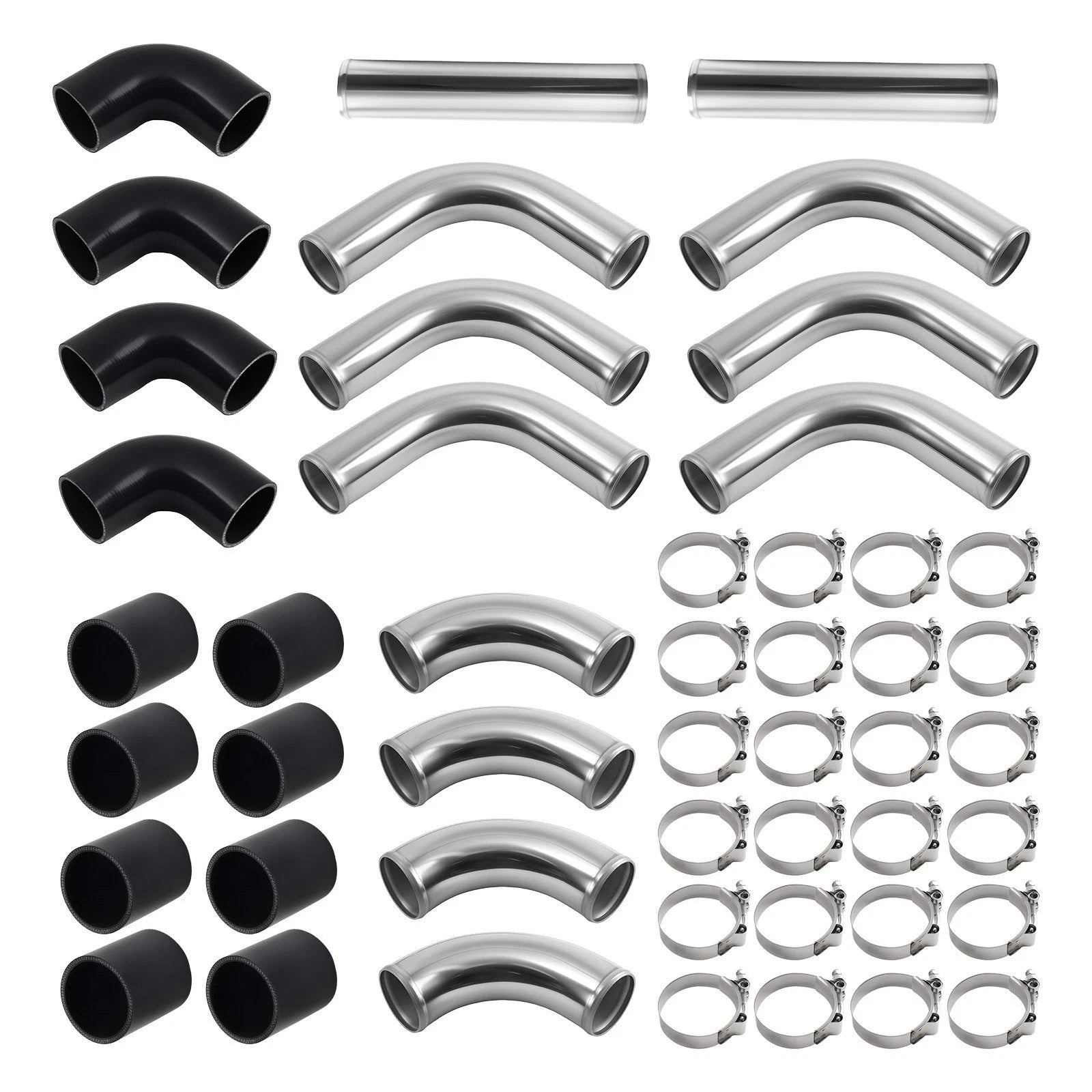 12PCS Intercooler Pipe Piping Kit for Universal 2.5" (Fits )