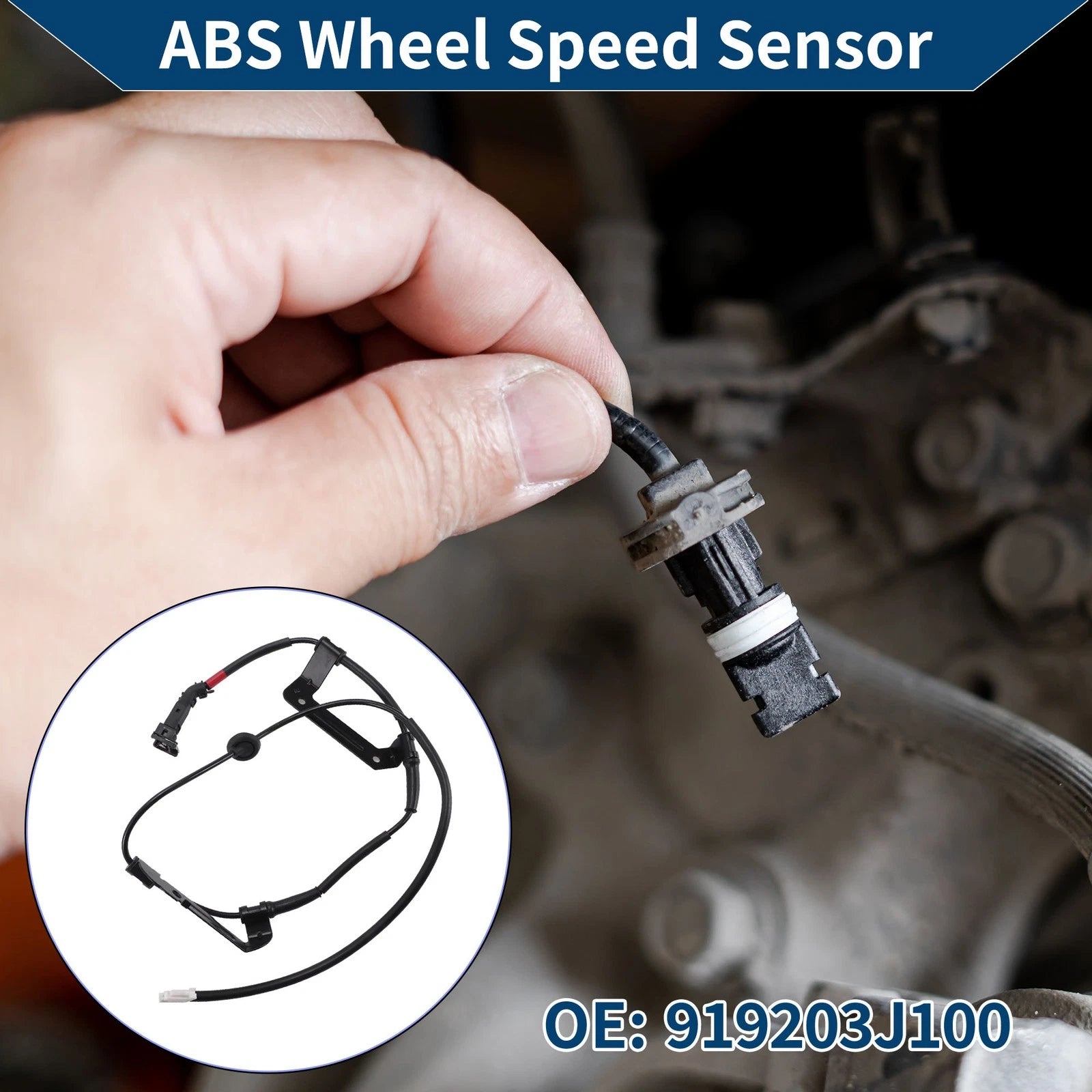 ABS Wheel Speed Sensor No. 919203J100 for Hyundai Veracruz (2007–2013)