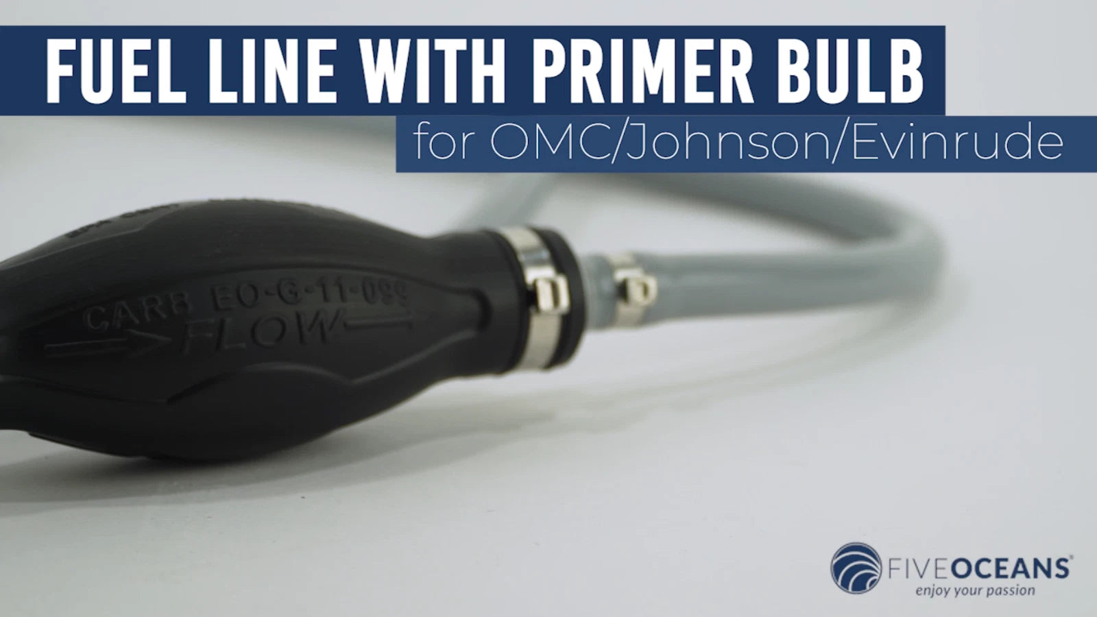 Fuel Line Kit for OMC/Johnson/Evinrude Marine Boat (EPA/CARB) 5/16-Inch x 6-Foot