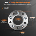 4X 1.5" Hubcentric Wheel Spacers 5x4.75 12x1.5 for Chevrolet Corvette Camaro