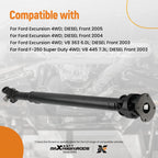 Front Drive Propeller Shaft for Ford F250 F350 F450 F550 Super Duty (1999–2003)