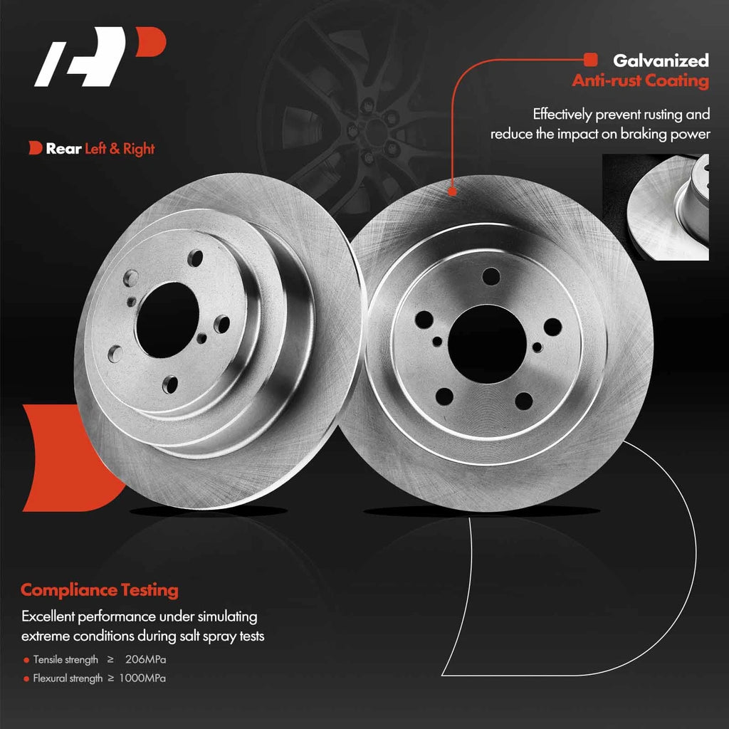 Rear Disc Brake Rotors for Subaru Forester (1998–2008) & Saab 9-2X