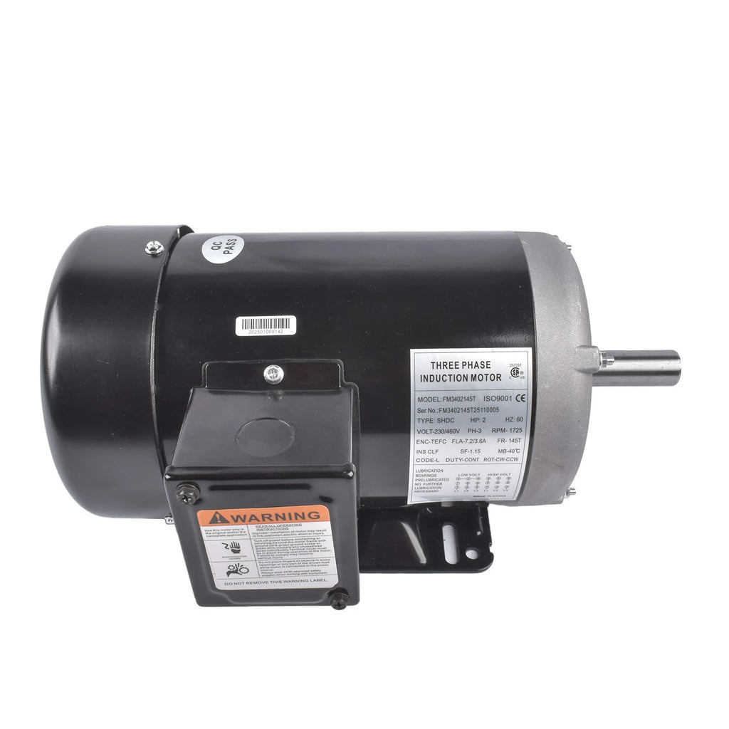 2HP EM3558T General Purpose AC Motor 3PH 60HZ 145T Frame Steel