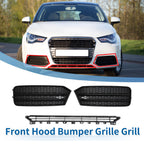 Set of 1 Front Lower Bumper Grille Grill for Audi A1 (2015–2018) 8XA807681 Black