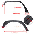 Full Set Flat Style Solid Steel Fender Flares for Jeep Wrangler (2007–2018)