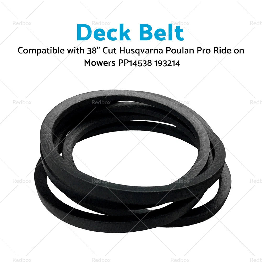 Blade Belt for Husqvarna Poulan Pro 38" Ride Mowers (PP14538, 193214)