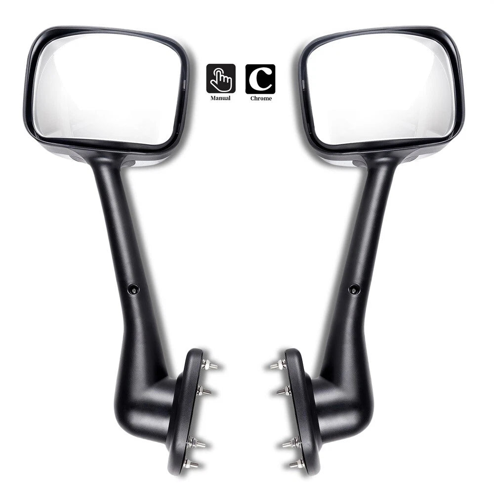 Set of 2 Chrome Hood Mirrors for Freightliner Cascadia (2008–2016)