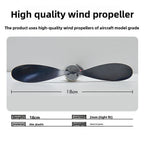Wind Turbine Generator Fan Motor with LED Bulb (18cm)