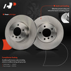 Front Disc Brake Rotors & Ceramic Pads for BMW E60 525i 2004-2007