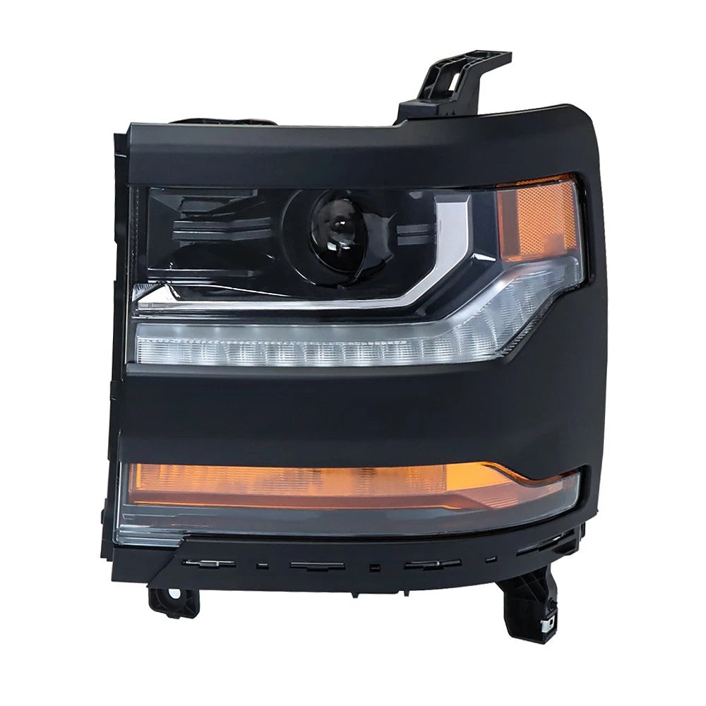 Driver Headlight for Chevy Silverado 1500 (2016–2018) HID/Xenon LED DRL