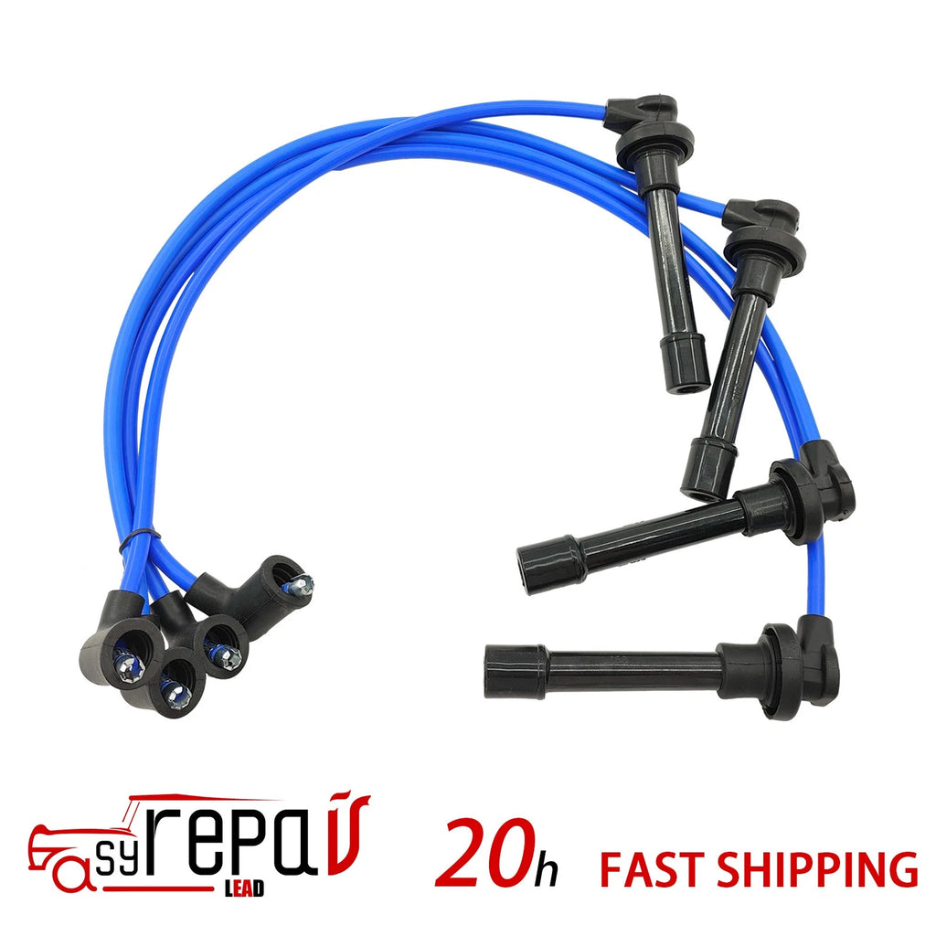 Set of Ignition Wires + Iridium Spark Plugs for Isuzu Oasis (1998–1999)