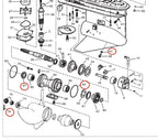 Lower Unit Seal Kit for Evinrude Johnson (0341281, 18-8301, 18-7133, 18-4248)