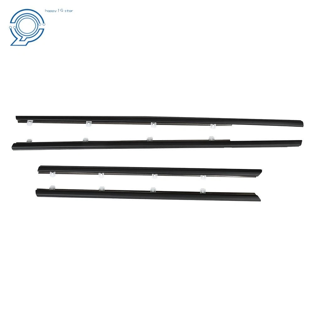 Set of 4 Weatherstrip Window Moulding Trim Seals for Honda Civic (2012–2015)