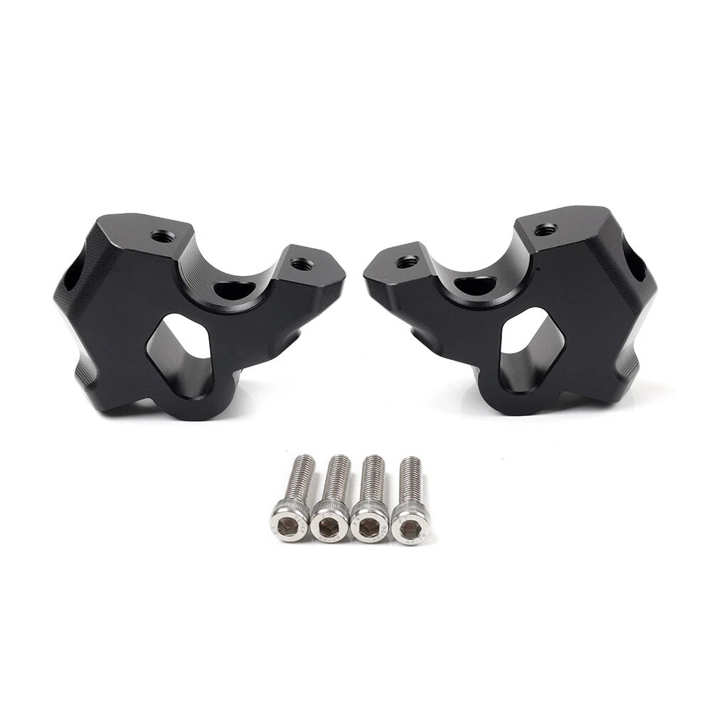 Handlebar Riser Clamp for BMW R1300GS (2024) - CNC, Black