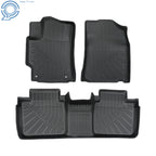 Set of 3 TPE Floor Mats for Toyota Camry (2007–2011) All Weather Black