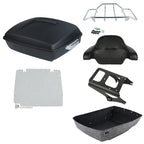 Matte Chopped Trunk Pad Mount Plate for Harley Touring Road Glide (2009–2013)