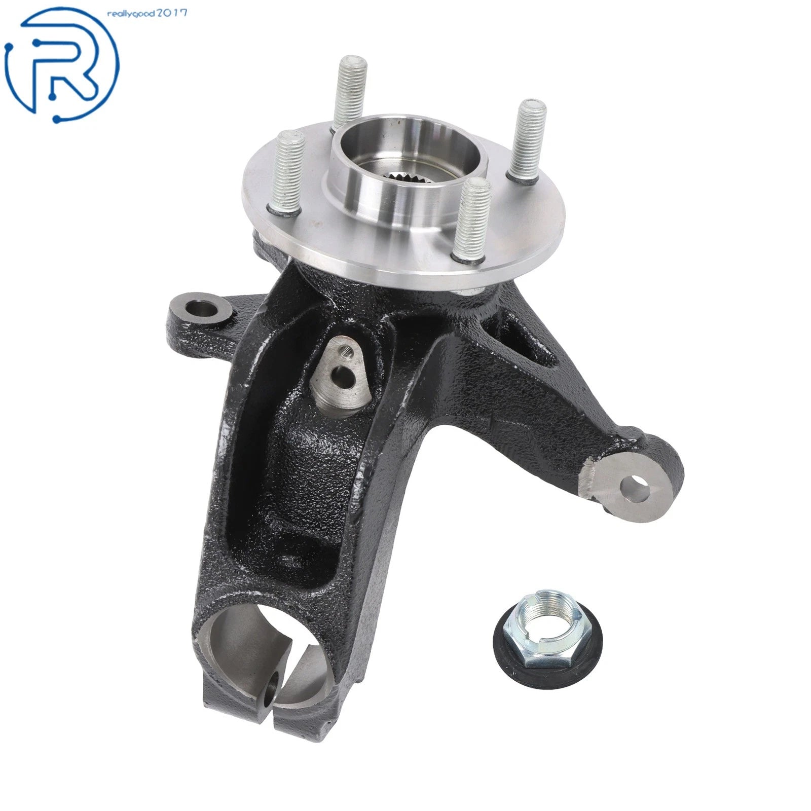 Front Right Steering Knuckle & Wheel Hub Bearing Assembly for Ford Focus (2000–2018) 698-406