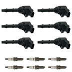 6X Ignition Coils and Spark Plugs for Mercedes-Benz C250 GL450 ML350 (2012–2015)