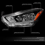Driver Left Chrome Housing Amber Corner Headlight Lamp for Nissan Kicks (2018–2020)