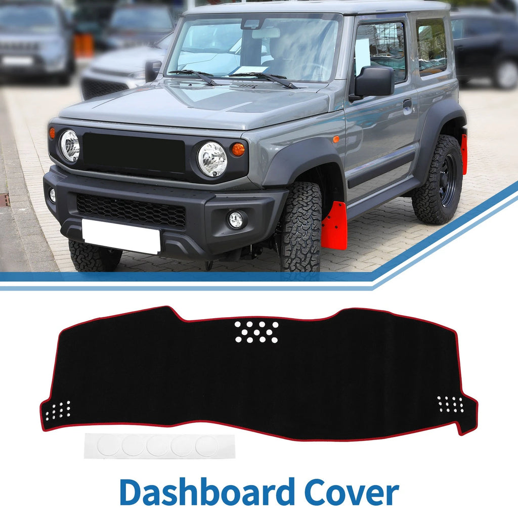 Dashboard Cover Mat for Toyota Avalon (2005–2010) Black Red