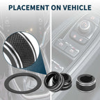 Set of 4 Media Tune Engine Start Mirror Knob Covers for Subaru WRX (2022–2023)