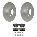 Set of 4 Hella Rear Rotors & Bosch QuietCast Pads for Audi A8 (2003–2009)