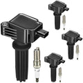 Ignition Coil and Spark Plug Kit for 2013–2018 Ford Focus 2.0L L4 (4PC)
