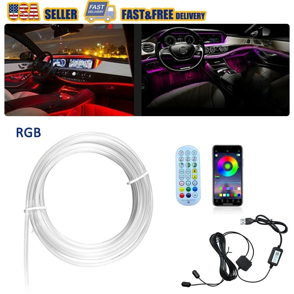 LED Neon Light Trim Ambient Lighting Kit for Car Interior (Universal)