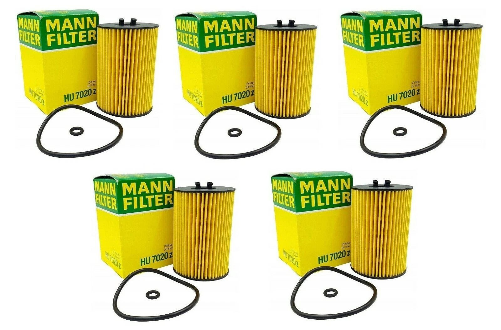 Set of 7 Oil Filters HU 7020 for Audi A3 VW Beetle Golf Jetta (2000–2023)