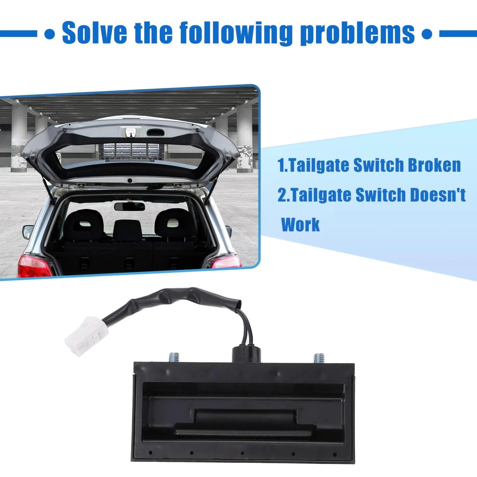 MR599766 Tailgate Liftgate Hatch Release Handle for Mitsubishi Endeavor (2004–2007)