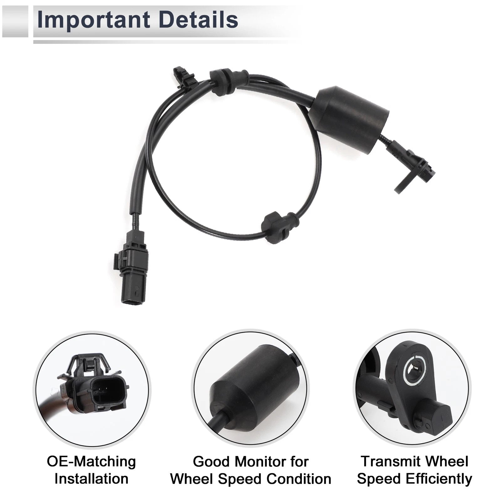 ABS Wheel Speed Sensor No. 57470T9PJ01 for Honda City (2014–2019) Rear Right