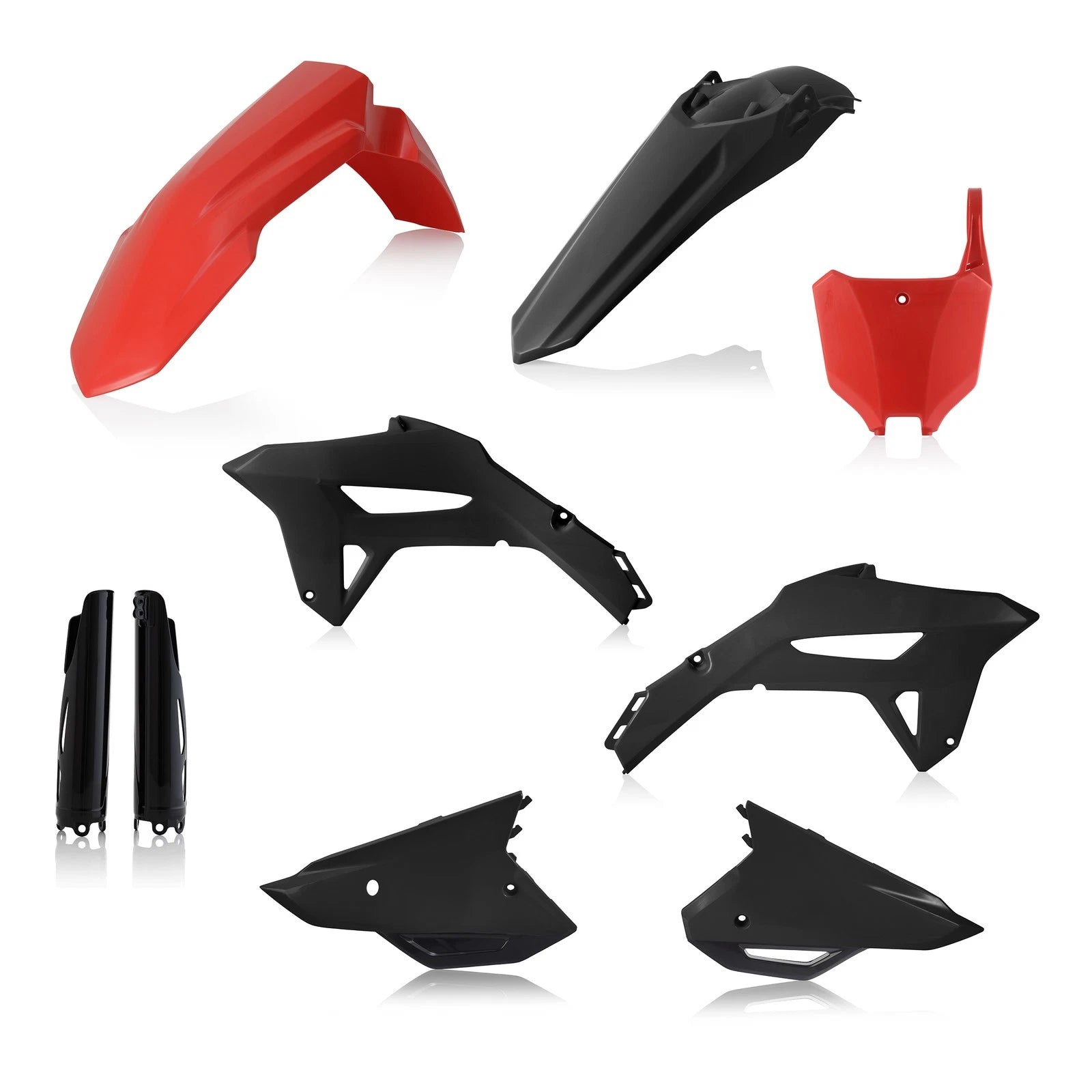 Plastic Kit for Honda Red/Black