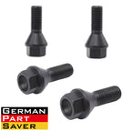 Set of 4 Wheel Lug Bolts Nuts for BMW E46 E90 E39 E60 E53 (1998-2013)
