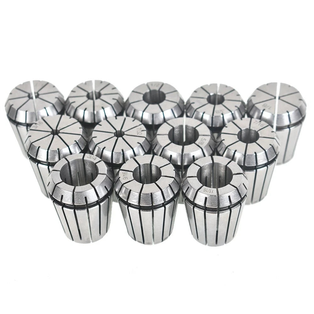 12Pcs ER32 Spring Collet 1/8"-3/4" for CNC Milling Lathe