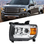 Front Left Headlight for GMC Canyon (2015–2022) Clear Lens Halogen