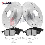 Rear Disc Brake Rotors + Brake Pads for Mazda 3 (2005–2013)