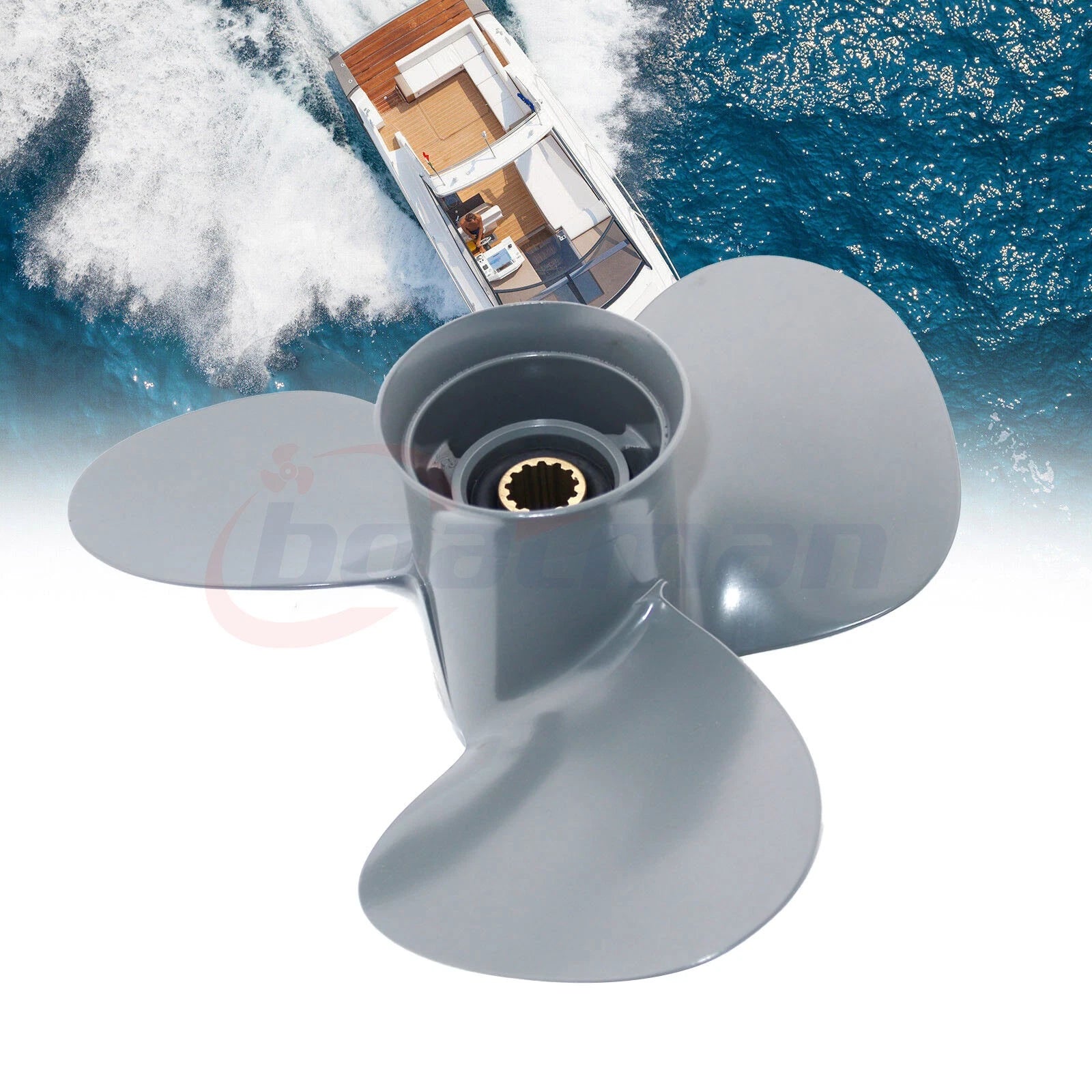 12.25 x 9" Pitch Boat Propeller for Honda BF35-60, Yamaha 25-60hp