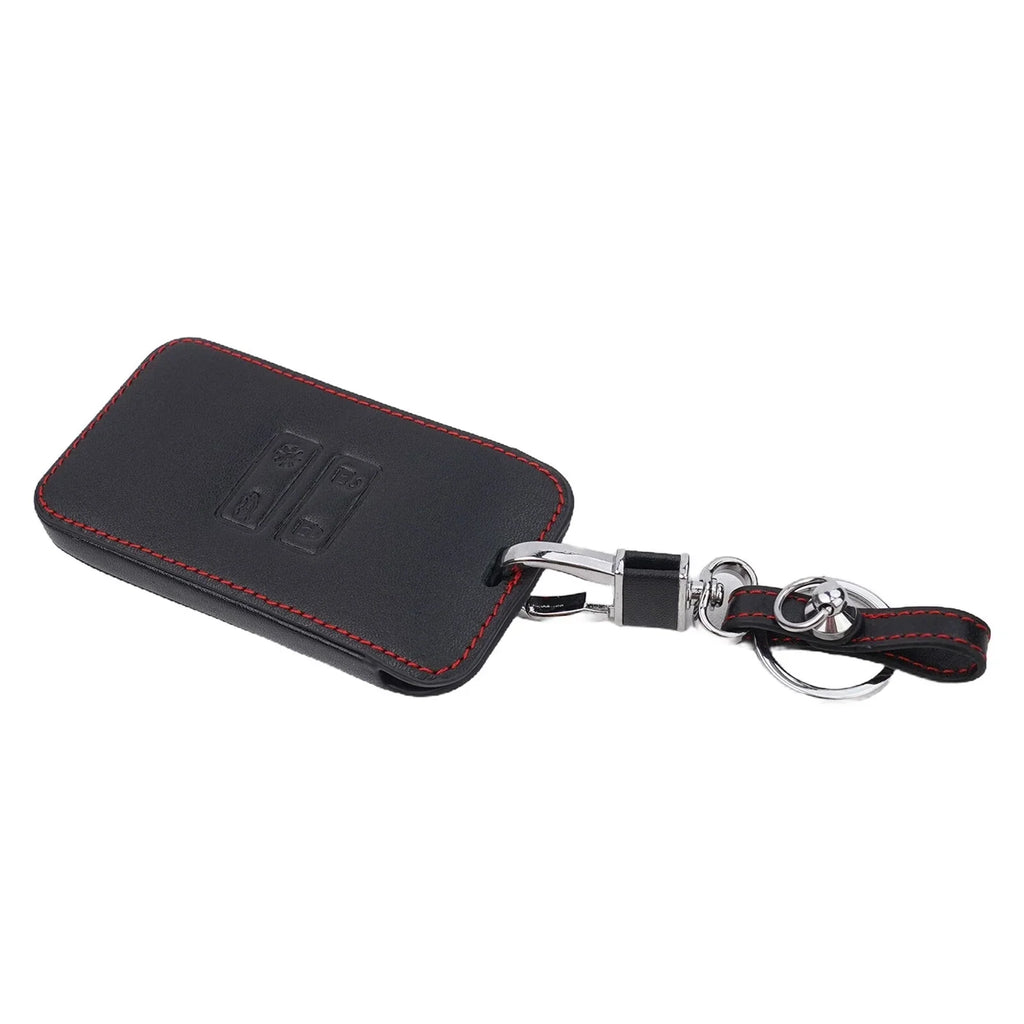 Leather Car Remote Key Cover Fob Case Holder for Koleos Kadjar Captur