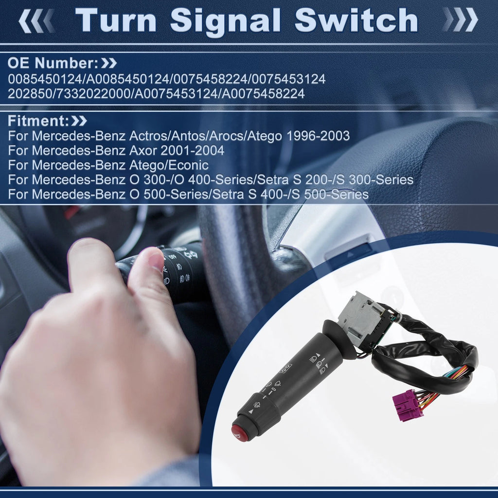 Turn Signal Switch No.0085450124 for Mercedes-Benz Actros Antos Arocs Atego 